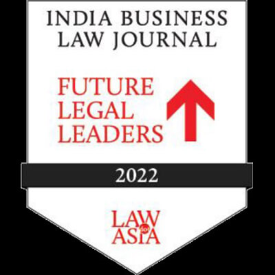 Awarded as India’s Future Legal Leaders 2022 by India Business Law Journal (IBLJ)