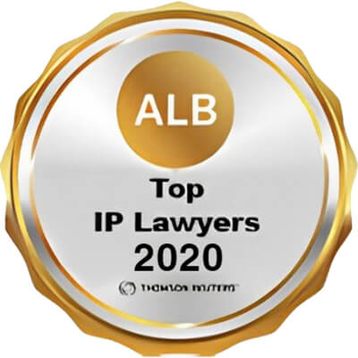 Awarded as Top IP lawyers 2020-2021 by Asian Legal Business